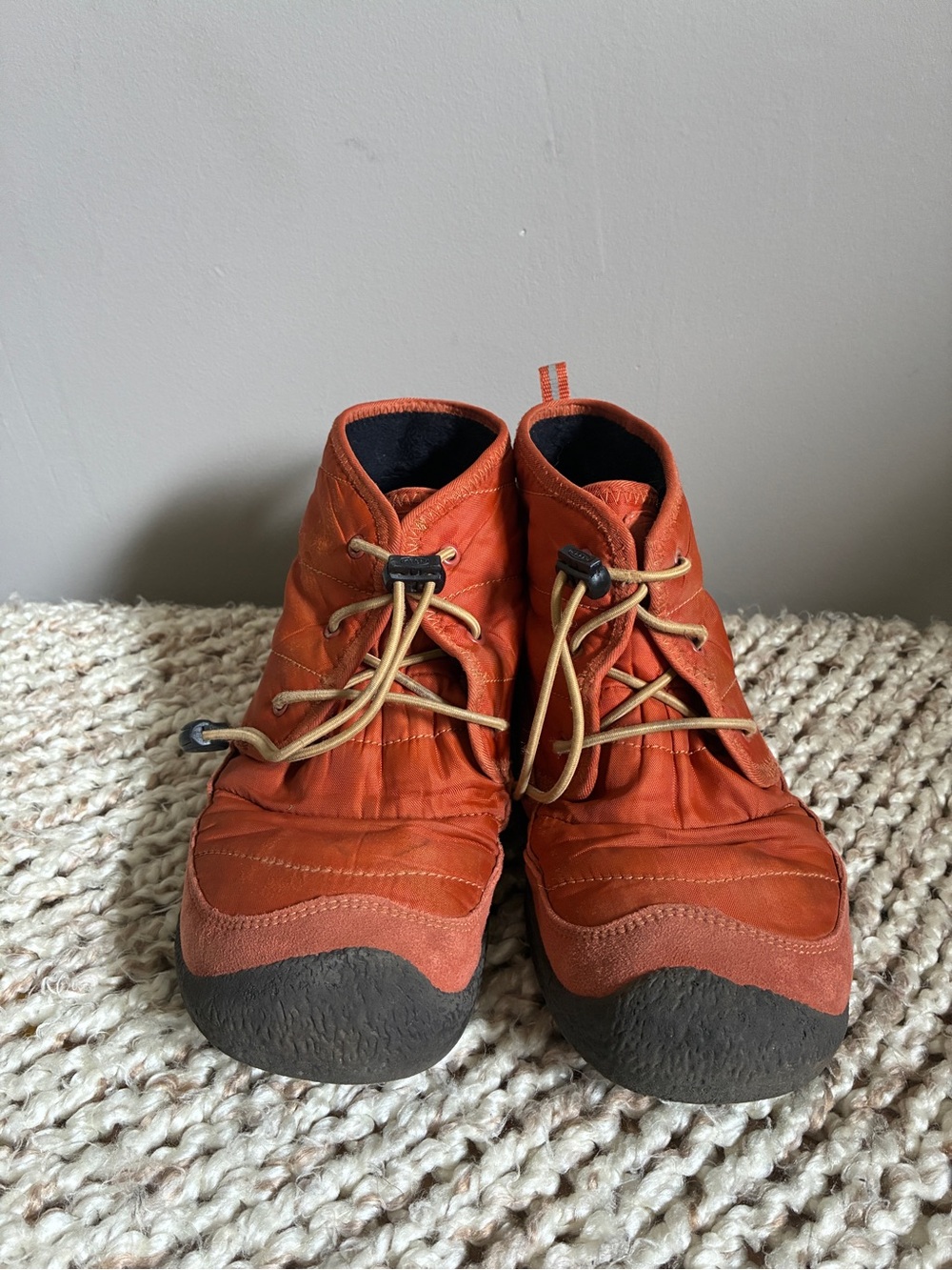 Keen Kids Orange Lace-Up Chukka Boots